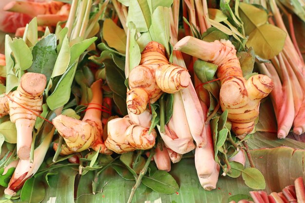 Lemongrass y Galangal en el mercado