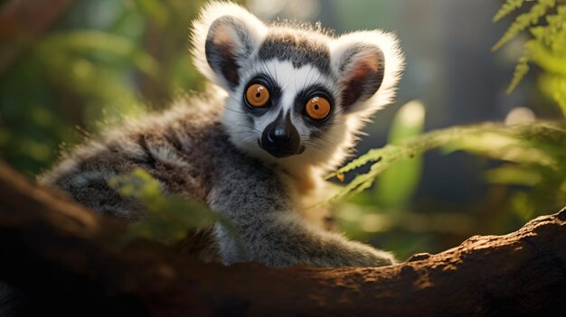 Foto lemur catta na natureza