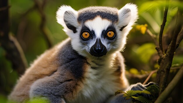 Foto lemur catta na natureza