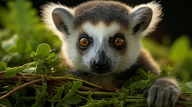 El lémur de cola anillada de Madagascar