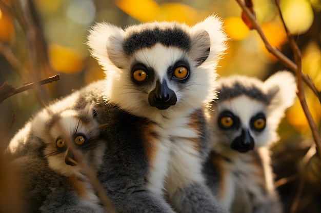 Lêmures em Madagascar