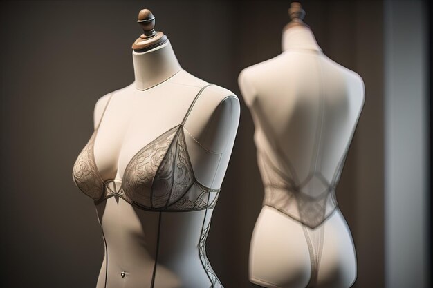 Lencería sensual en un maniquí ai generativo