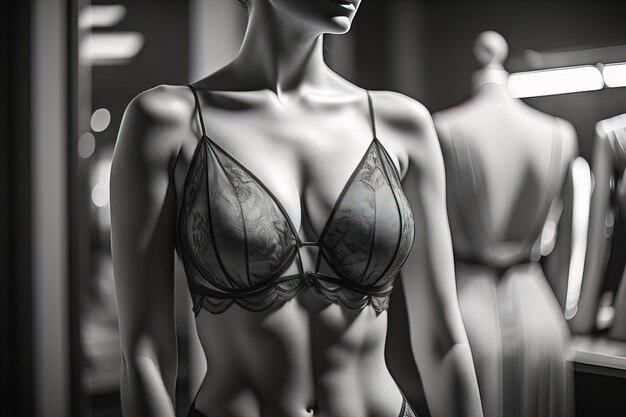 Lencería sensual en un maniquí ai generativo