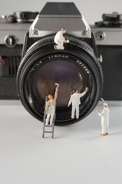 Lente de limpieza miniatura dslr