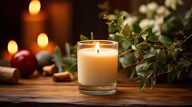 Óleo essencial de velas de aromaterapia
