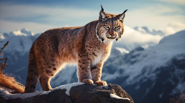 El león en un bosque