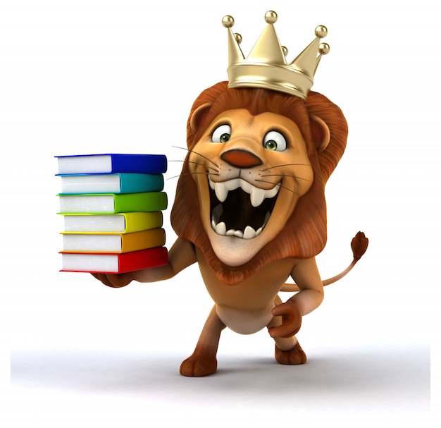 León divertido