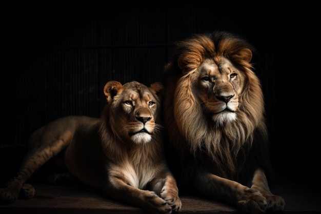 León y la leona fondos de pantalla