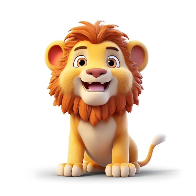 León lindo realista 3D