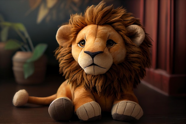 león de peluche de juguete