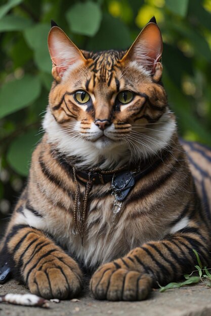 LeonardoDifusióngatomontenegroparquerealbengalbengalcat0v1