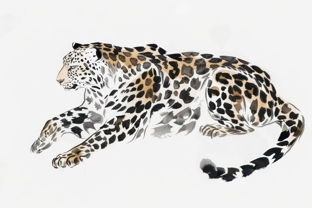 Leopard Japanese minimal leopard wildlife panther