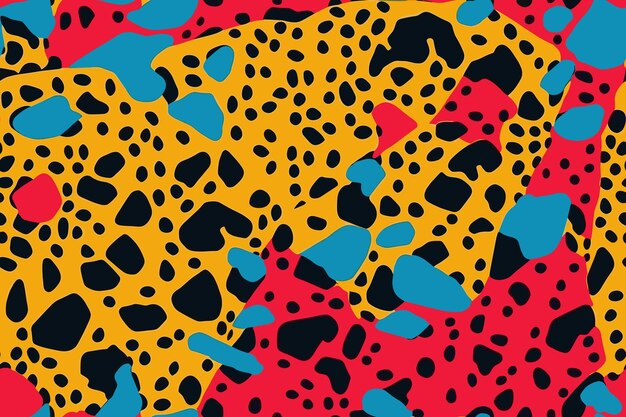 Leopard klassisches nahtloses Muster Modische stilvolle natürliche Textur Abstrakter Vektor