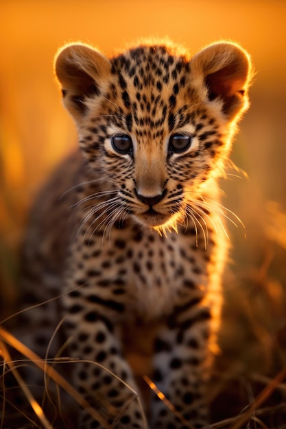 Leoparden-Baby-Portrait