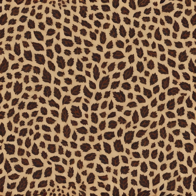 Leopardenmuster auf braunem Hintergrund.