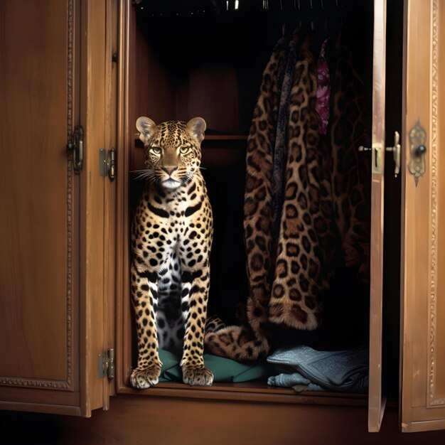 Un leopardo en el armario