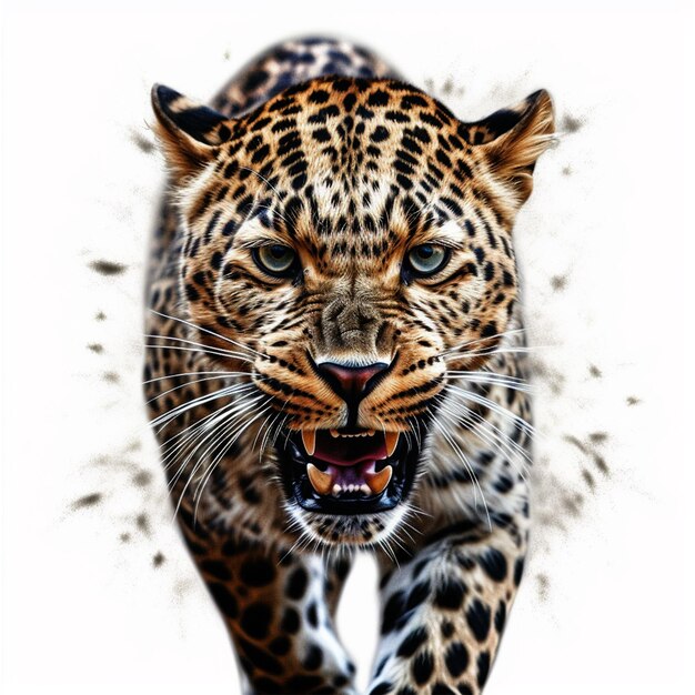 Foto el leopardo enojado
