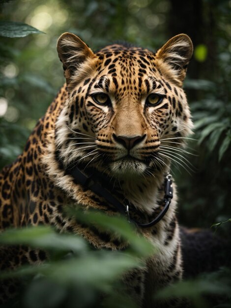 Leopardo na selva