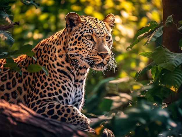 Leopardo en la naturaleza