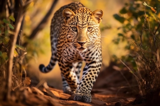 Leopardo en la naturaleza