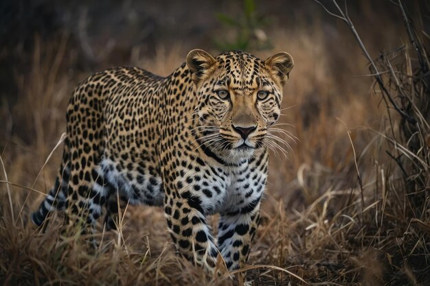 un leopardo en la naturaleza
