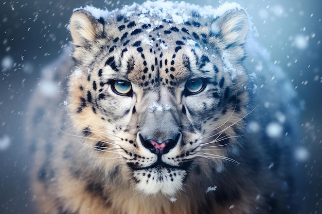 El leopardo de nieve adaptativo genera Ai