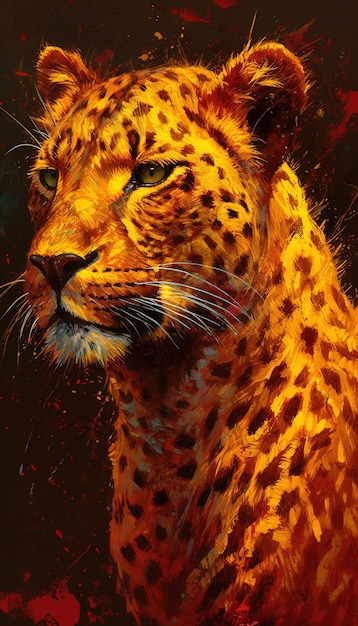 Un leopardo por persona es una pintura por persona.