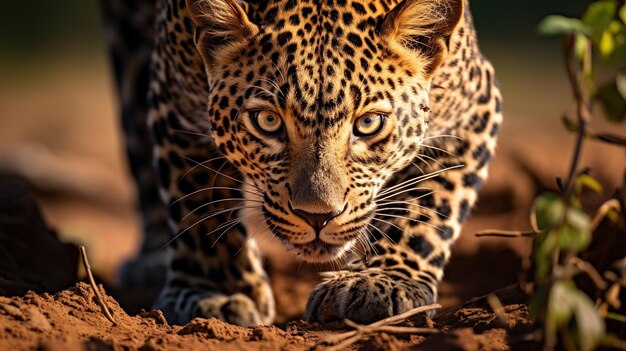 Un leopardo de Sri Lanka