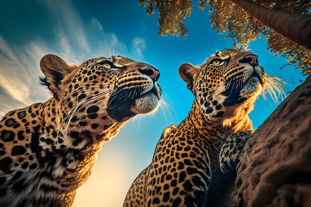 Leopardos na rede neural selvagem gerada por IA