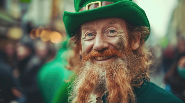 Leprechaun en las celebraciones del día de San Patricio