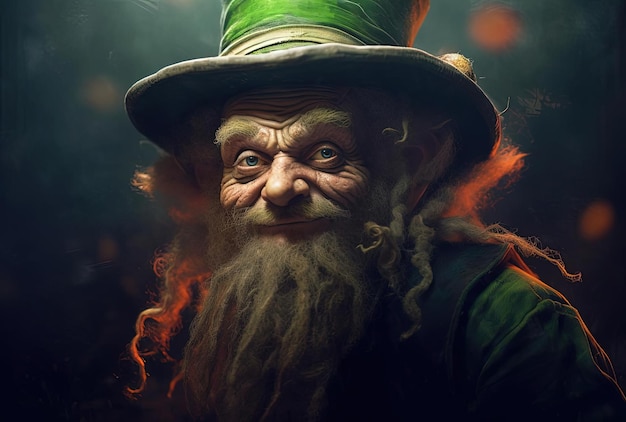 Leprechaun der Stil der Nahaufnahmen