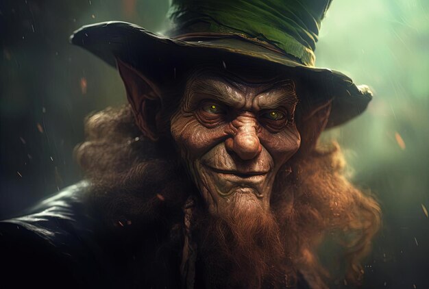 Leprechaun der Stil der Nahaufnahmen