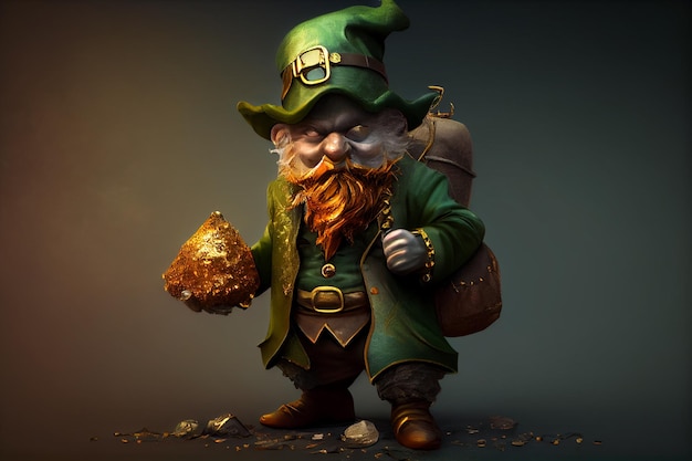 Leprechaun disfruta de su oro generado por la IA