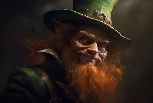 leprechaun el estilo de las tomas de primer plano