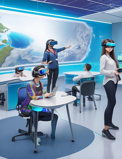 Lernen, sich mit holographischen Klassenzimmern und integrierter virtueller Realität neu vorzustellen