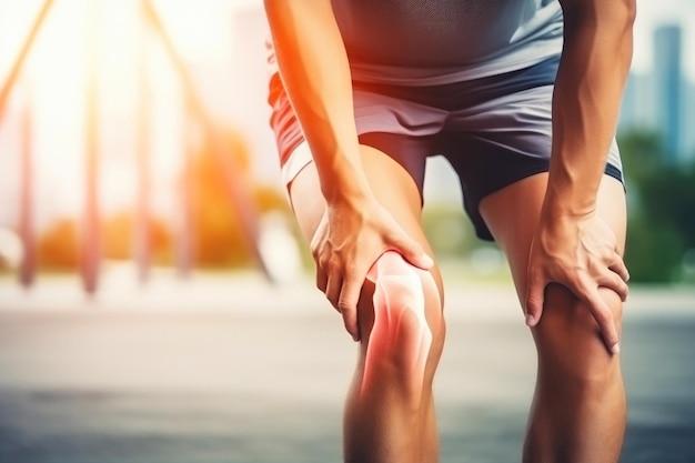 Lesão no joelho em treinamento de fitness Medicina esportiva