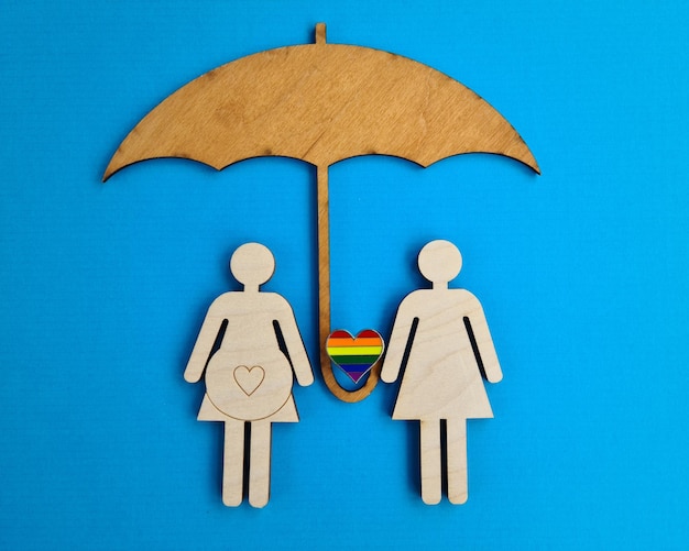 Lésbicas e proteção e segurança da mulher grávida sob o guarda-chuva