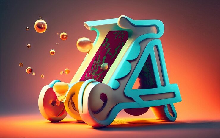 Foto una letra en 3d