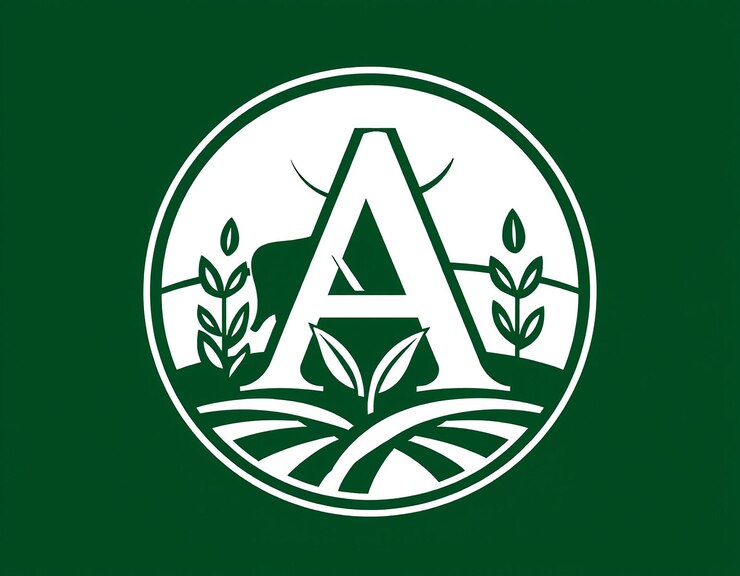 Foto letra a do logotipo da agricultura