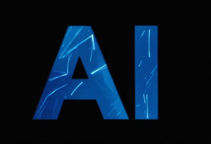 Foto una letra azul a se muestra con las letras an en ella