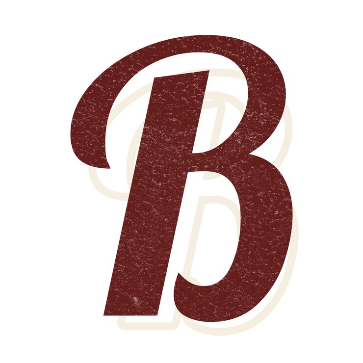 Foto letra b escritura a mano antigua fuente cursiva png con fondo transparente