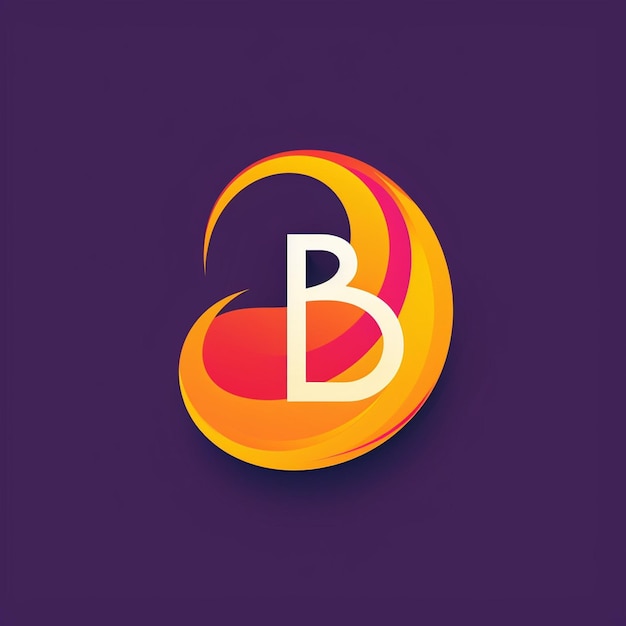 La letra B Monograma Diseño del logotipo Ilustración Gráfica Creativa
