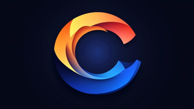 Foto la letra c aparece en un diseño de logotipo innovador y contemporáneo