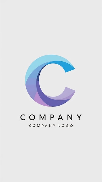 La letra C plana minimalista en forma redonda es el icono del logotipo de la compañía vect