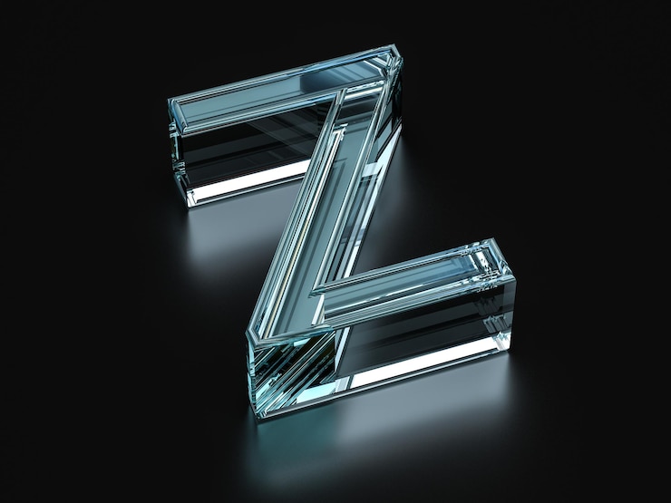 Foto letra de cristal z