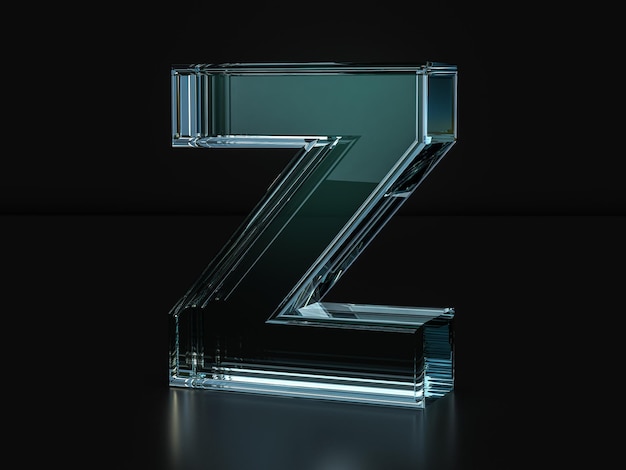 Letra de cristal Z