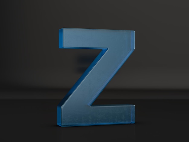 Letra de cristal Z
