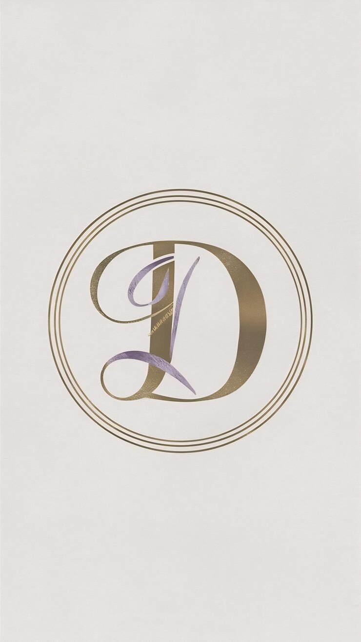 Foto letra d logotipo de luxo sinal design vetorial logotipo de empresa elegante