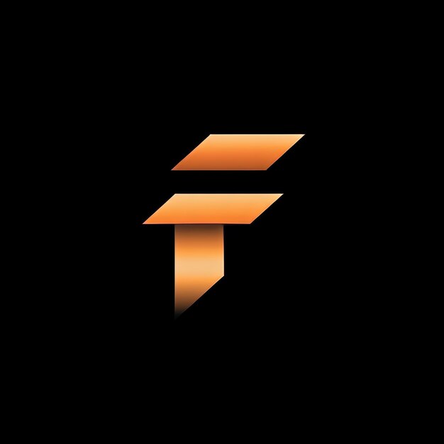 letra f logotipo alfabeto naranja icono de diseño para negocios adecuado para un logotipo de empresa