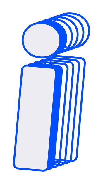 Letra i png línea capa fuente fondo transparente